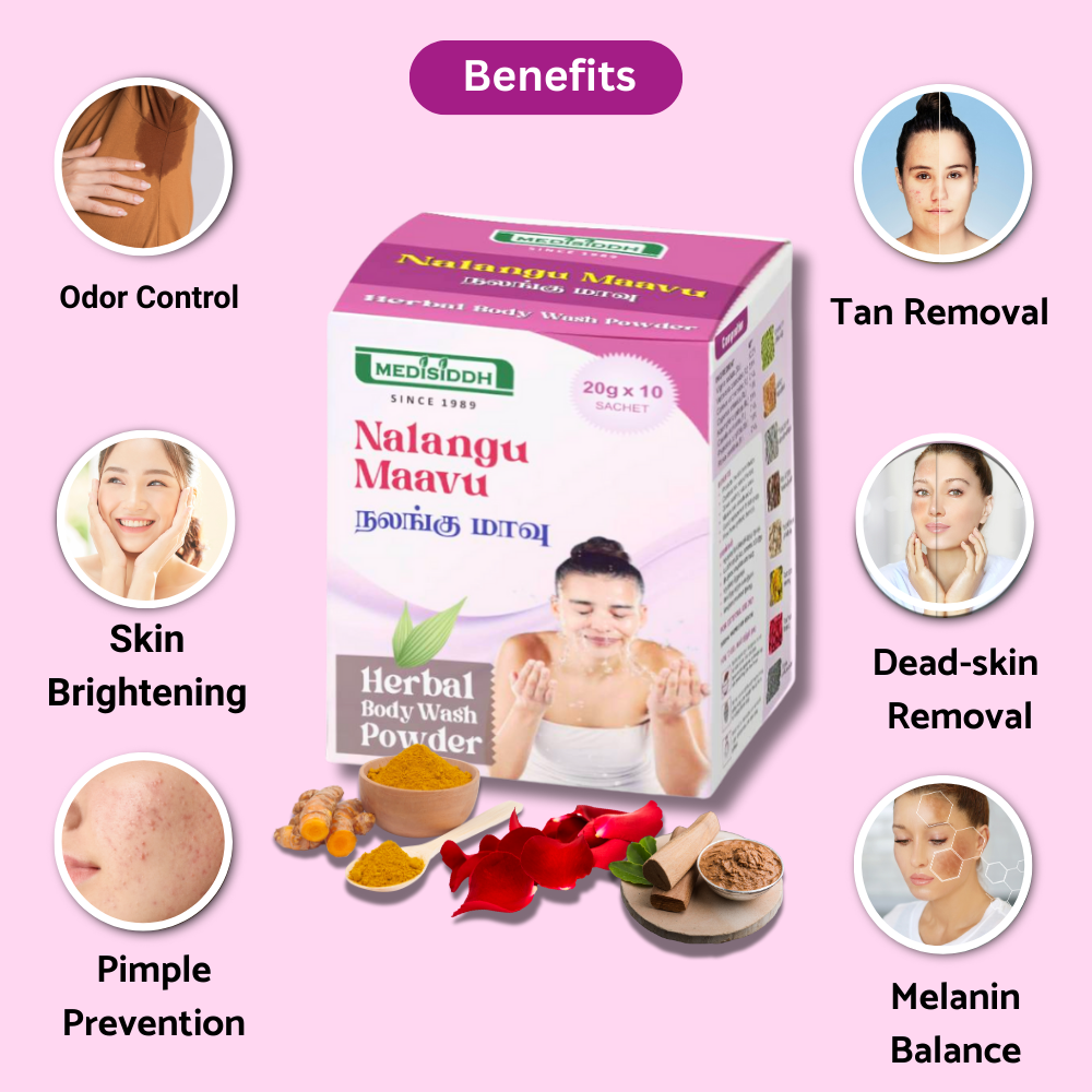 Nalangu maavu / Herbal bath powder / uptan powder / sunni pindi (20g x 10 Sachet)