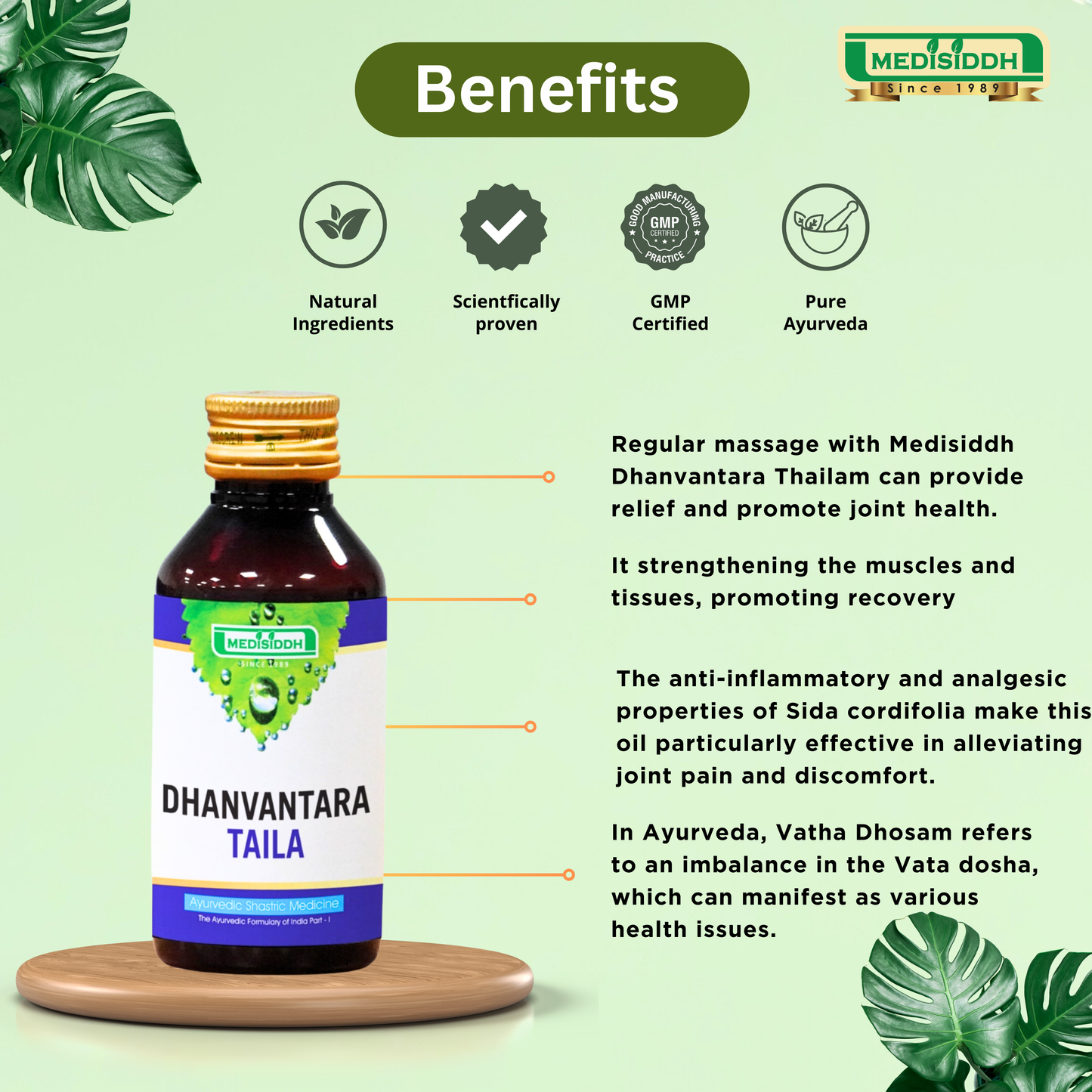 Dhanvantara Taila - (dhanwantharam thailam) MediSiddh