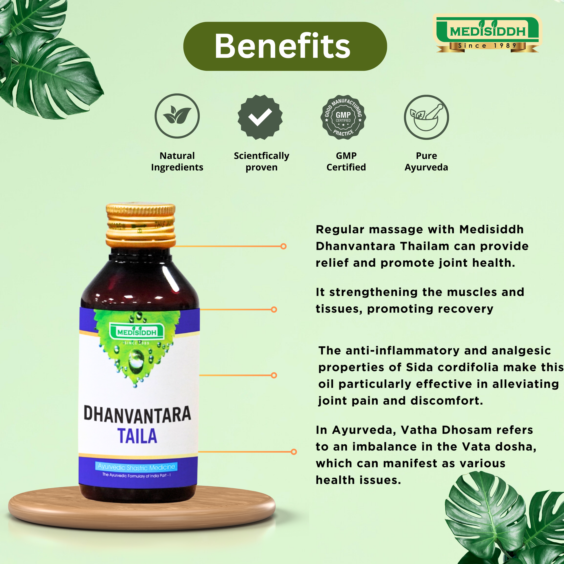 Dhanvantara Taila - (dhanwantharam thailam) MediSiddh