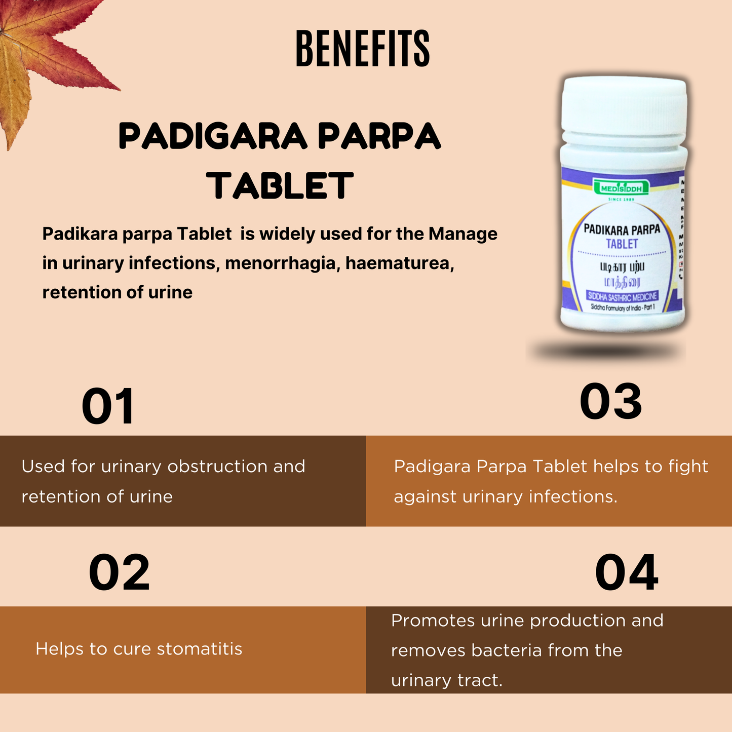 Padigara parpam tablet / alum stone MediSiddh