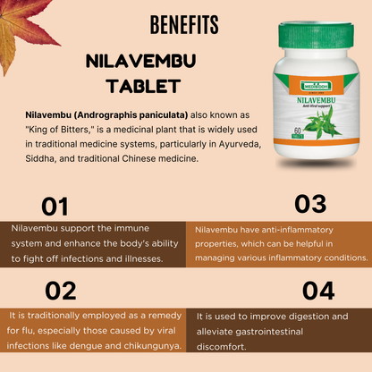 Nilavembu Tablet / andrographis paniculata Tablet MediSiddh