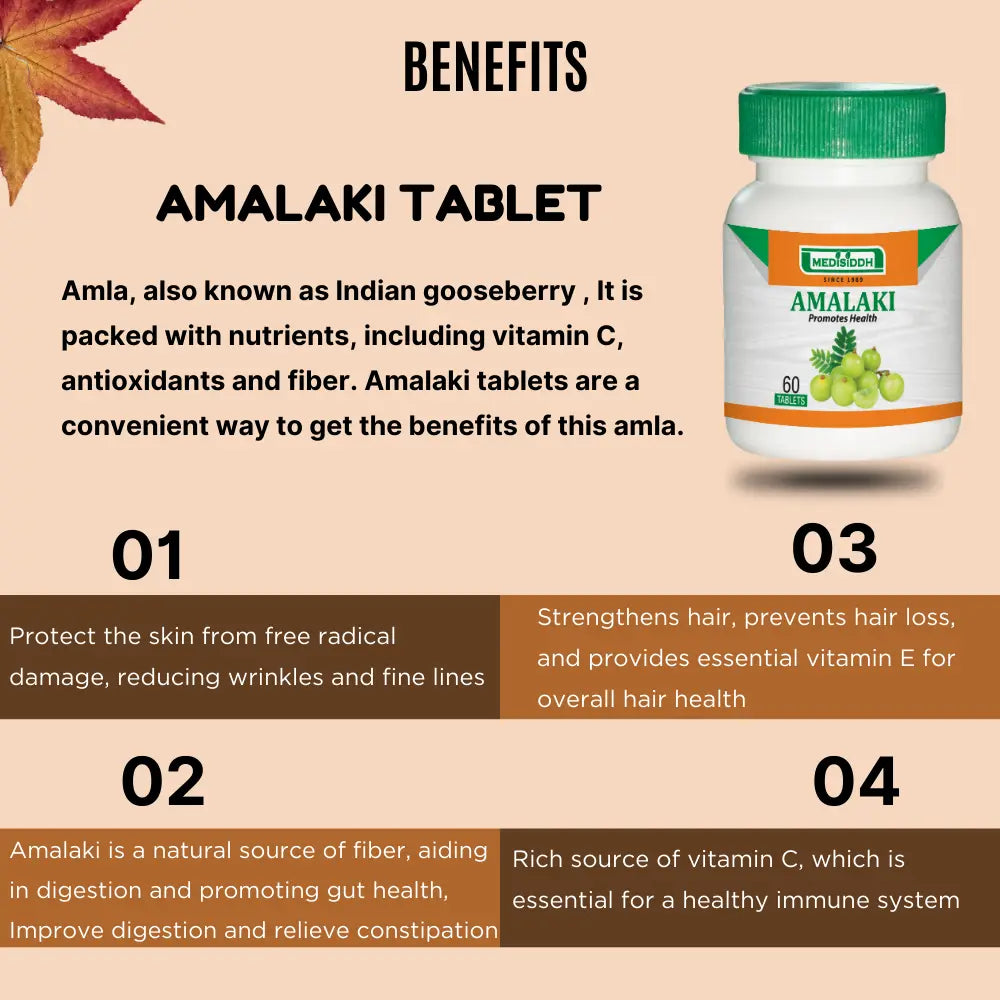 Amalaki Tablet / Amla Tablet - (indian gooseberry) MediSiddh