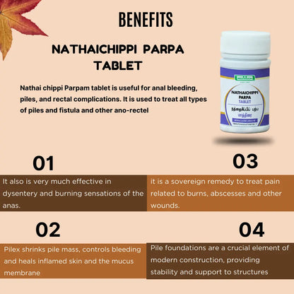 Nathaichippi parpa tablet / snail shell ash tablet MediSiddh