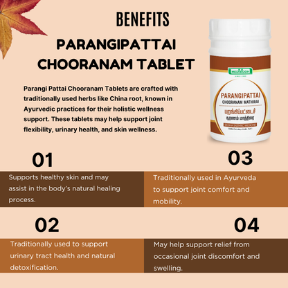 Parangipattai Chooranam Tablet /  China root chooranam tablet MediSiddh