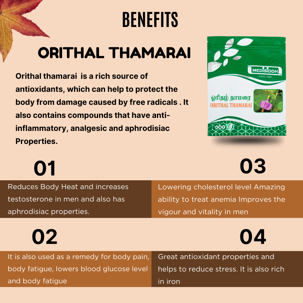 Orithal thamarai / Ratan Purush Chooranam Packet - (Hybanthus enneaspermus) MediSiddh