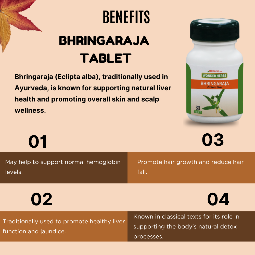 Bhringaraja Tablet - AH /  Eclipta prostrata- ( bhringraj plant) MediSiddh