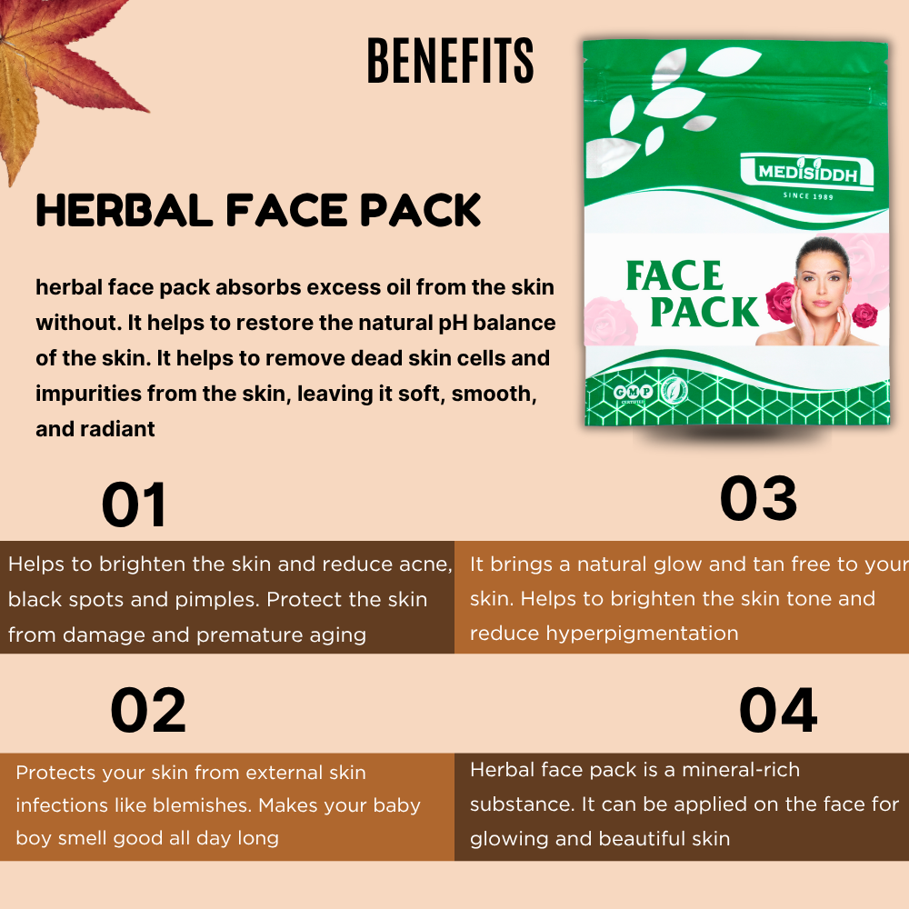 Herbal face pack ( 50g Pack of 2)