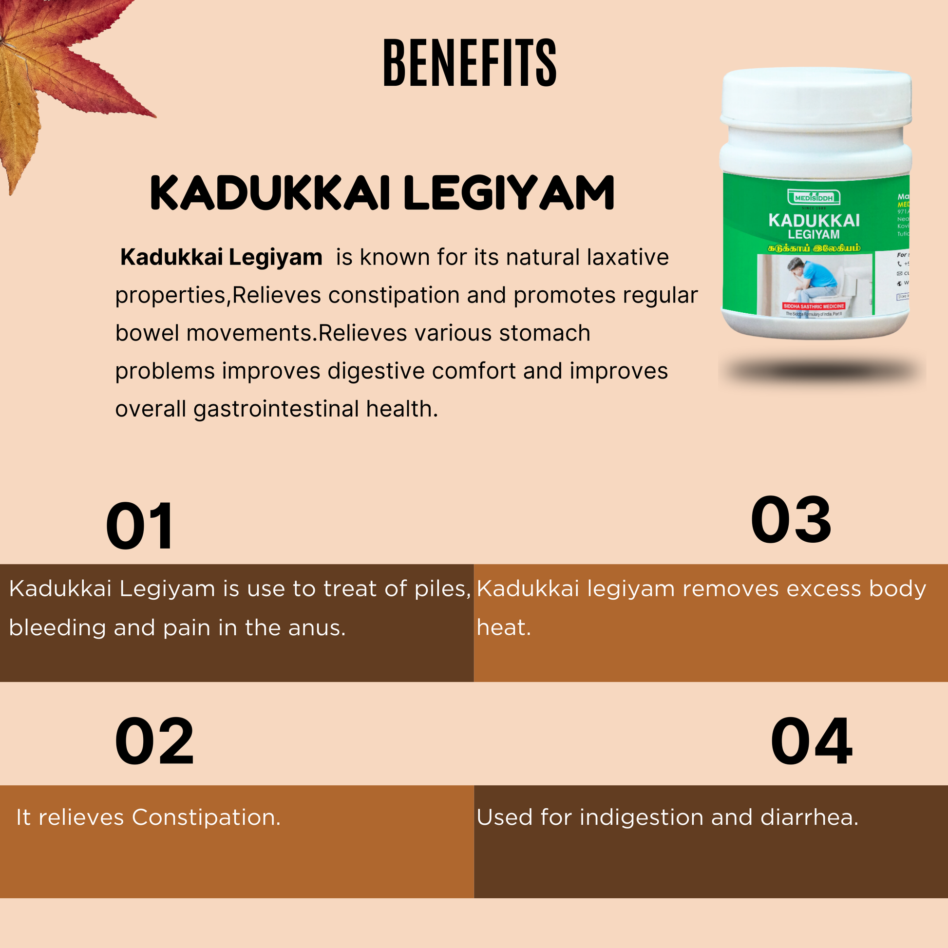 Kadukkai / Haritaki Legiyam MediSiddh