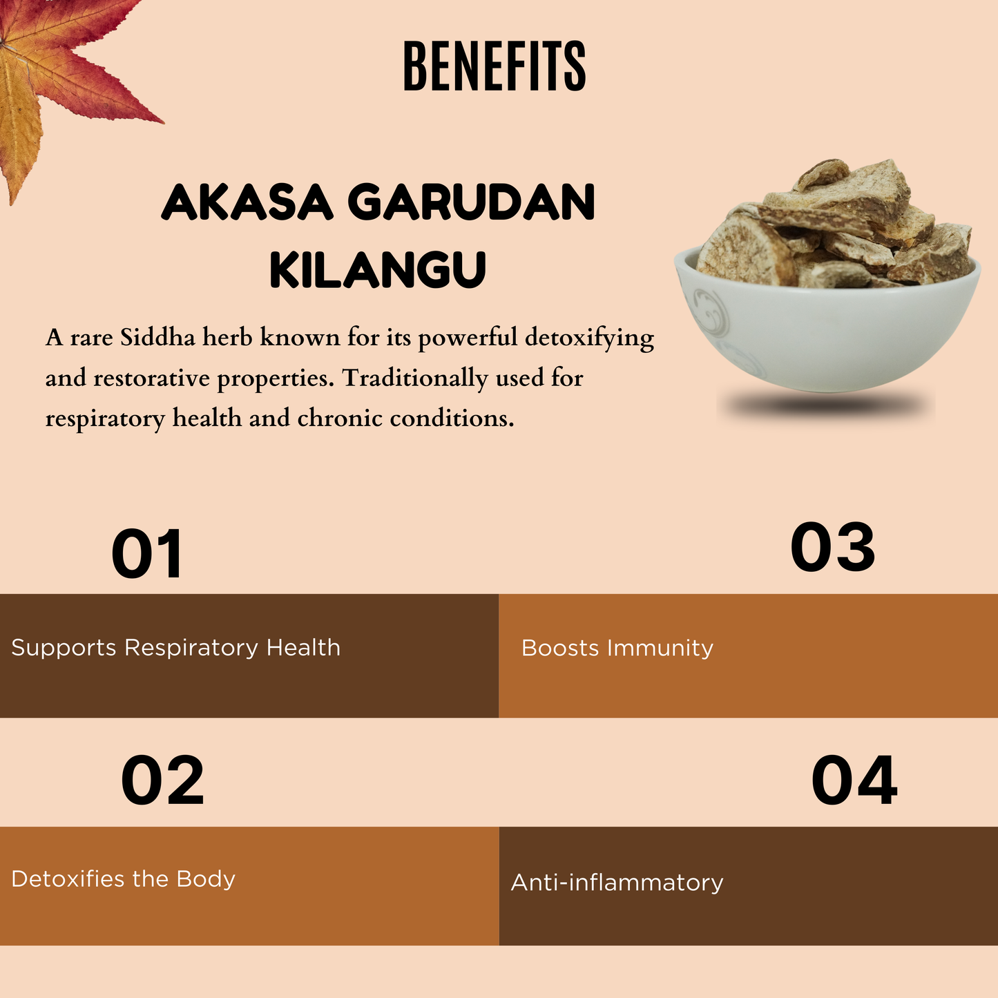 Akasa Garudan Kilangu [Raw] AllHerbs.com