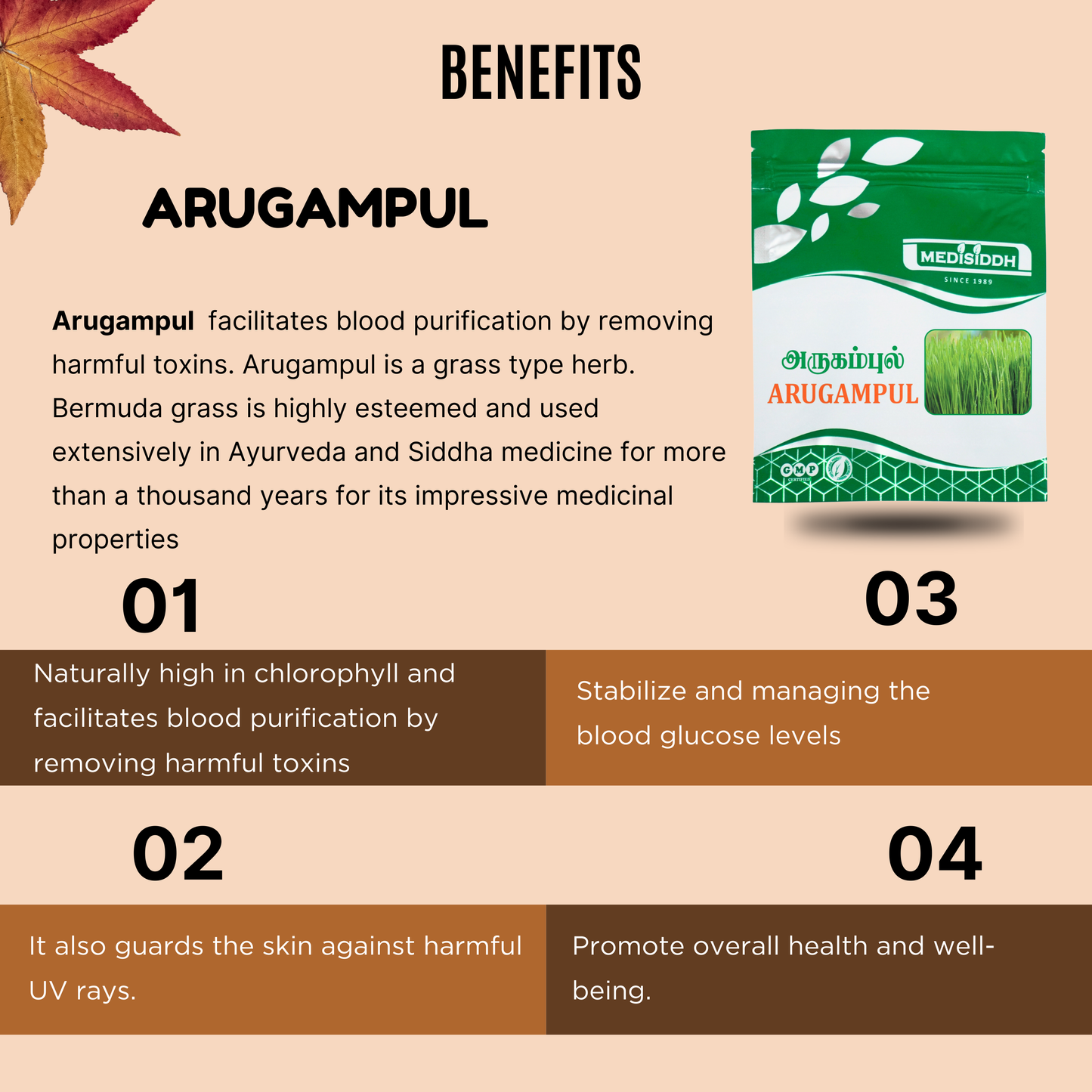 Arugampul chooranam - (Durva Grass ) MediSiddh