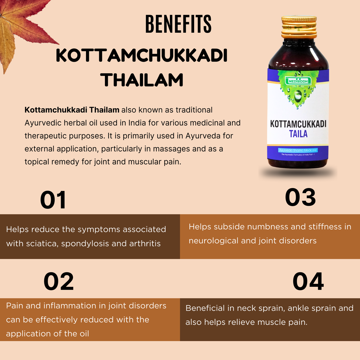 Kottamcukkadi Thailam - (kottamchukkadi oil) MediSiddh