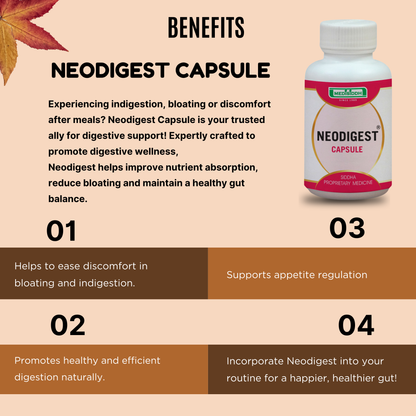 Neodigest Capsule for indigestion and bloating AllHerbs.com