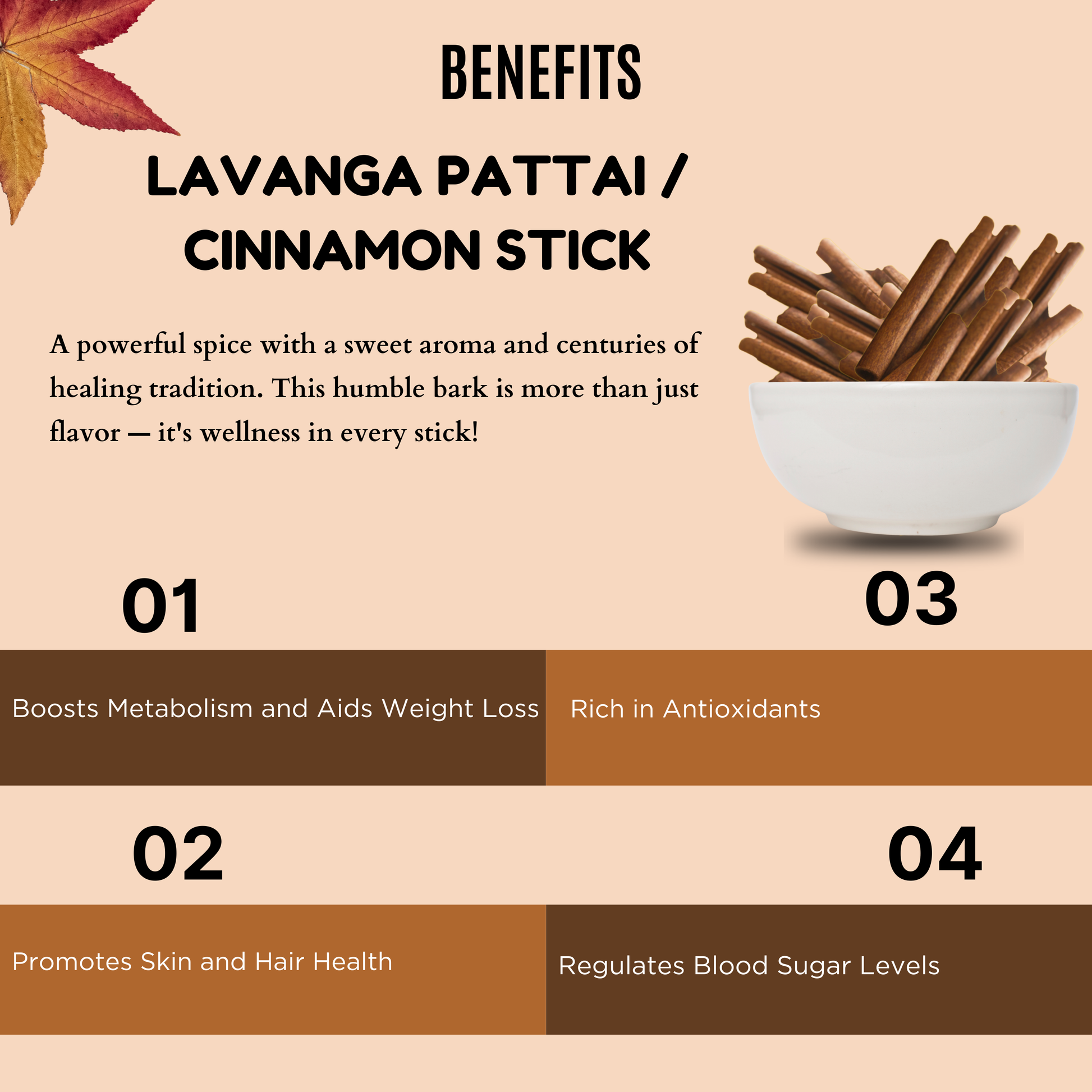 Lavanga pattai / Cinnamon stick[Dried Raw] ( For medicinal uses) AllHerbs.com
