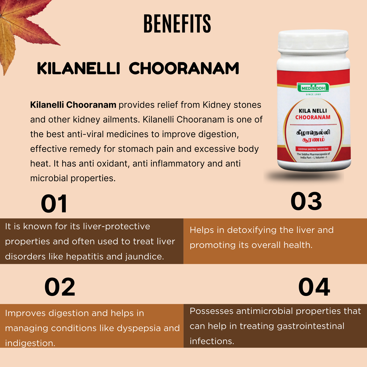 Kila Nelli Chooranam / Bhumi Amla  Powder MediSiddh