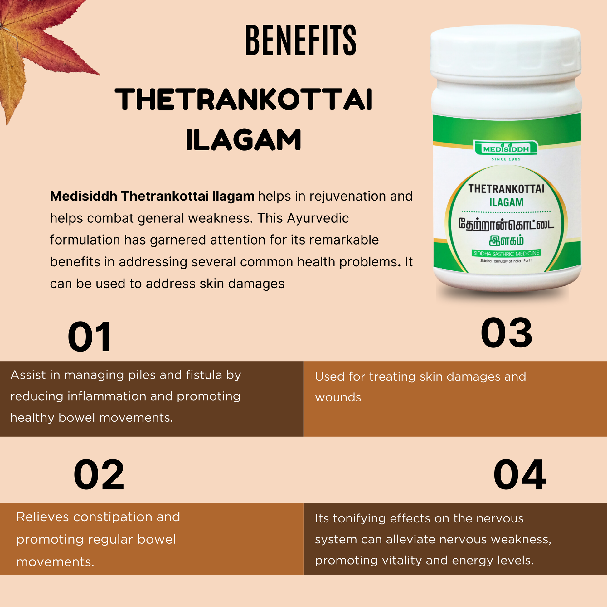 Thetrankottai Ilagam / Clearing Nut ilagam -(kataka) MediSiddh