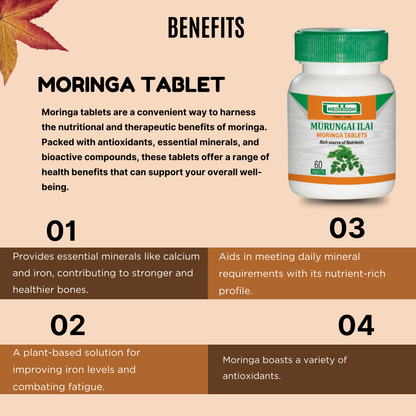 Moringa Tablet / drumstick - (horseradish tree)Tablet MediSiddh