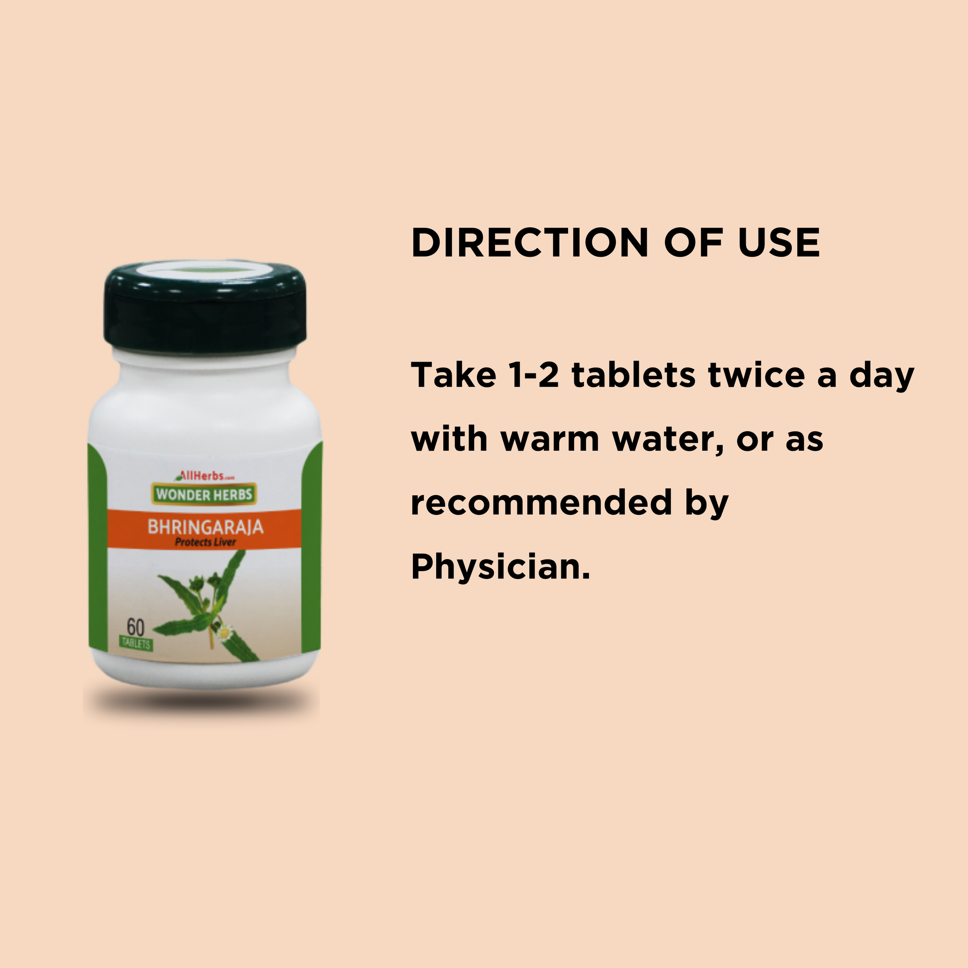 Bhringaraja Tablet - AH /  Eclipta prostrata- ( bhringraj plant) MediSiddh