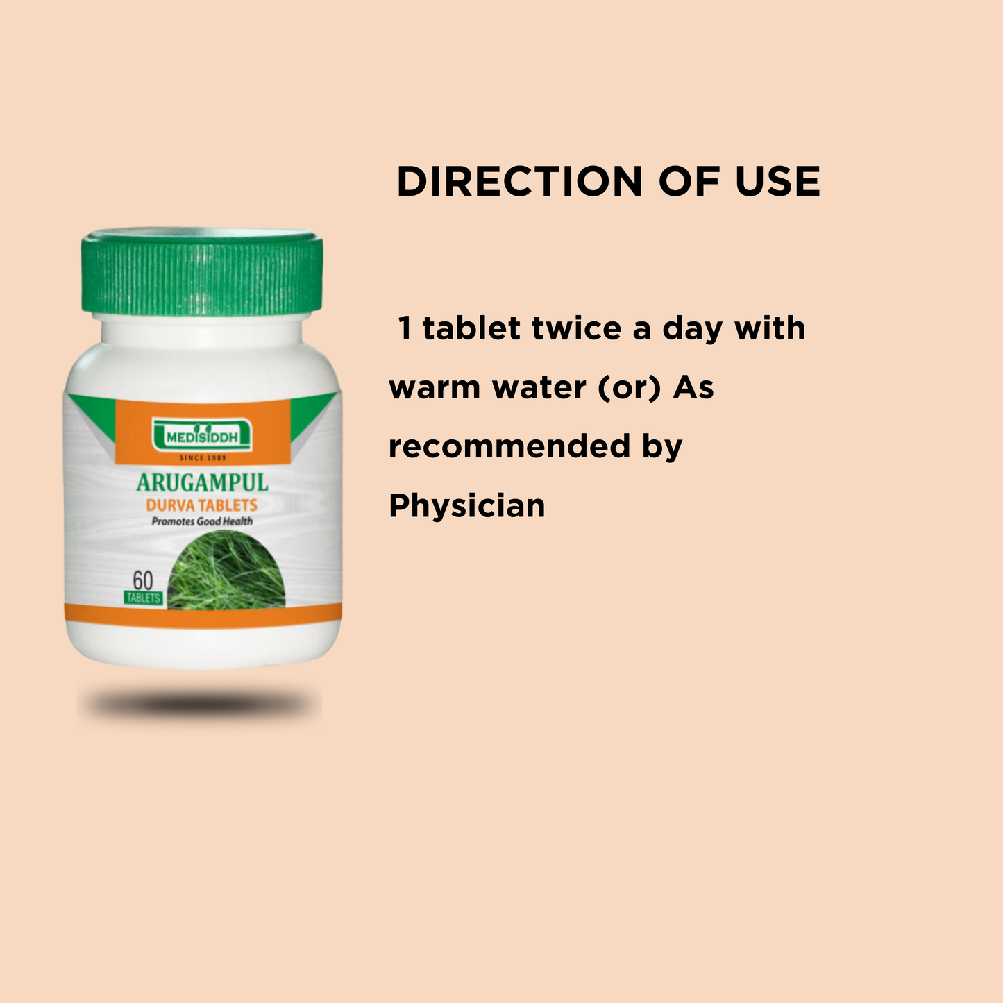Arugampul Tablet /Durva tablet MediSiddh
