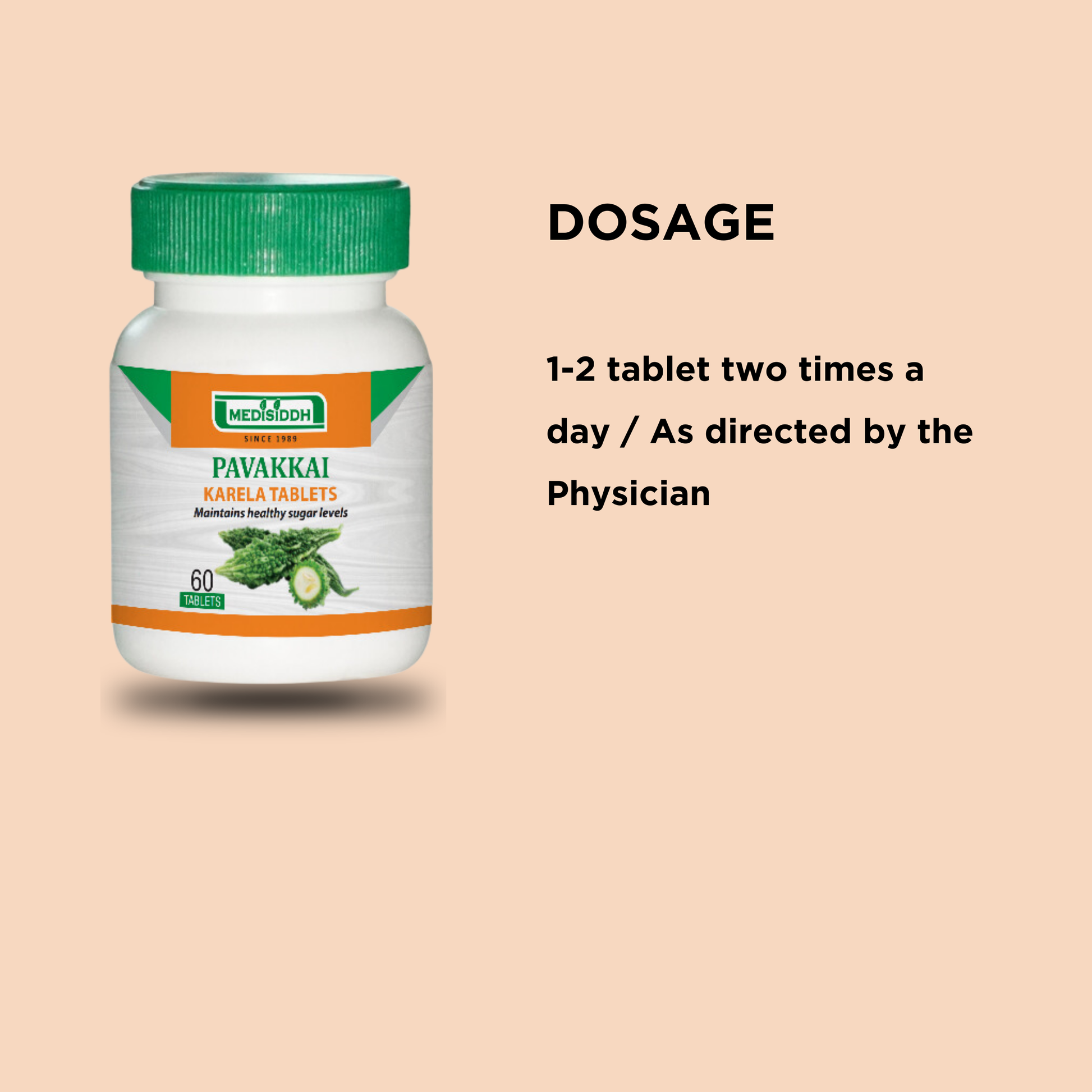 Pavakkai/karela Tablet / bitter gourd karela MediSiddh