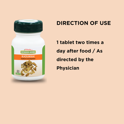 Kadukkai Tablet / Haritaki Tablet - AH MediSiddh