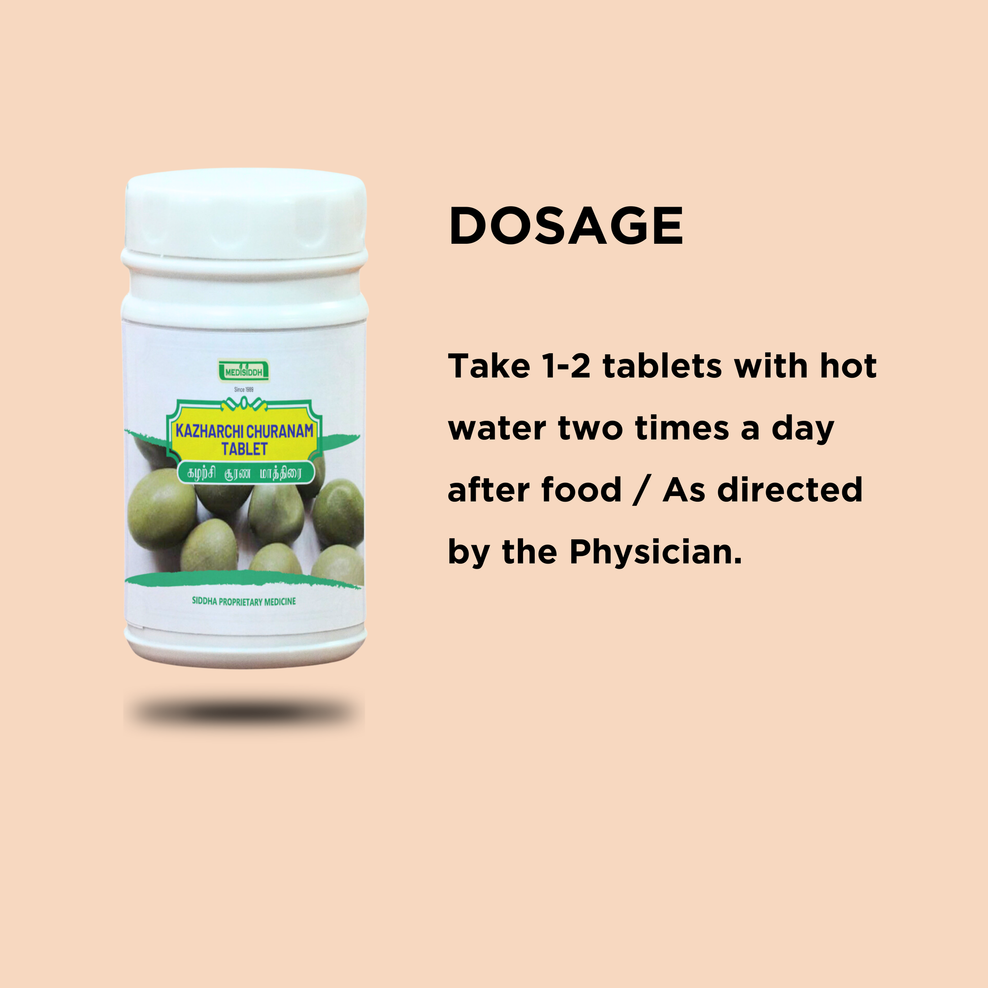 Kazharchi Chooranam Tablet / Fever Nut Tablet - kalarchi kai MediSiddh