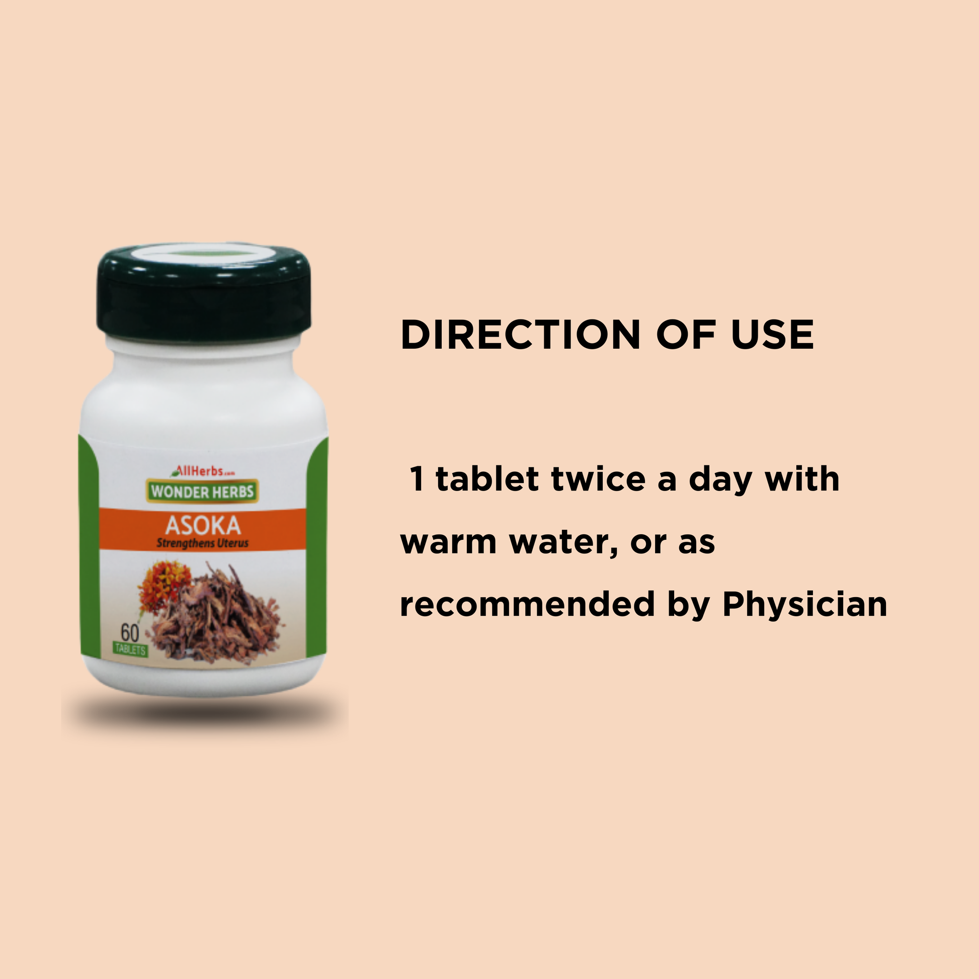 Asoka Tablet - AH / Sorrowless Tablet -(ashoka bark) MediSiddh