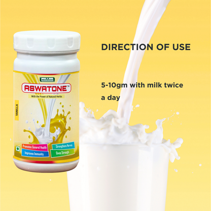 Aswatone Vanilla Power (Health Drink) MediSiddh