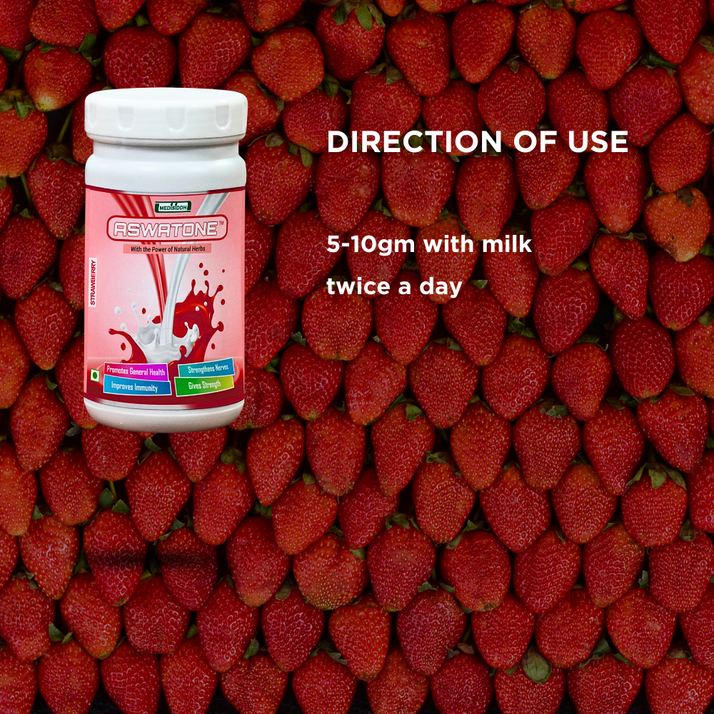 Aswatone Powder (Strawberry) MediSiddh