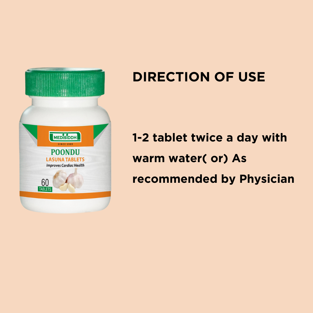 Poondu/Lasuna Tablet / Garlic tablet MediSiddh