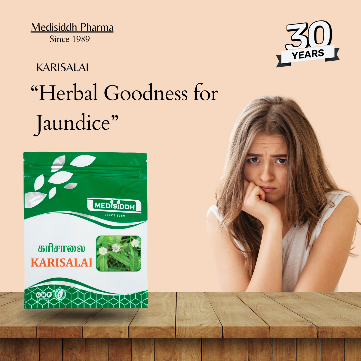 Karisalai Chooranam / False Daisy  Chooranam -( yellow fruit night shade) MediSiddh