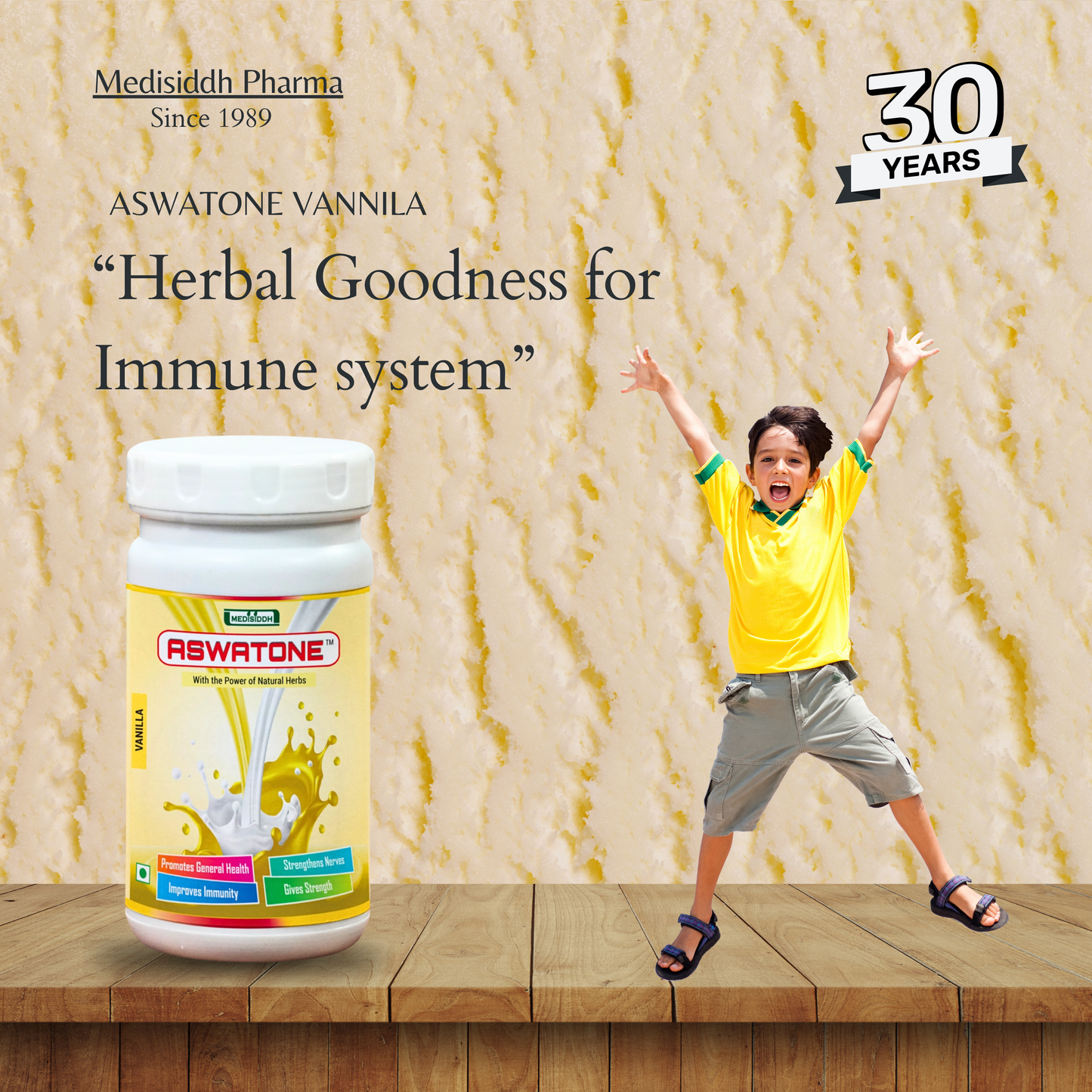 Aswatone Vanilla Power (Health Drink) MediSiddh