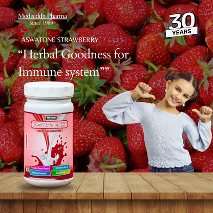 Aswatone Powder (Strawberry) MediSiddh