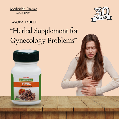 Asoka Tablet - AH / Sorrowless Tablet -(ashoka bark) MediSiddh