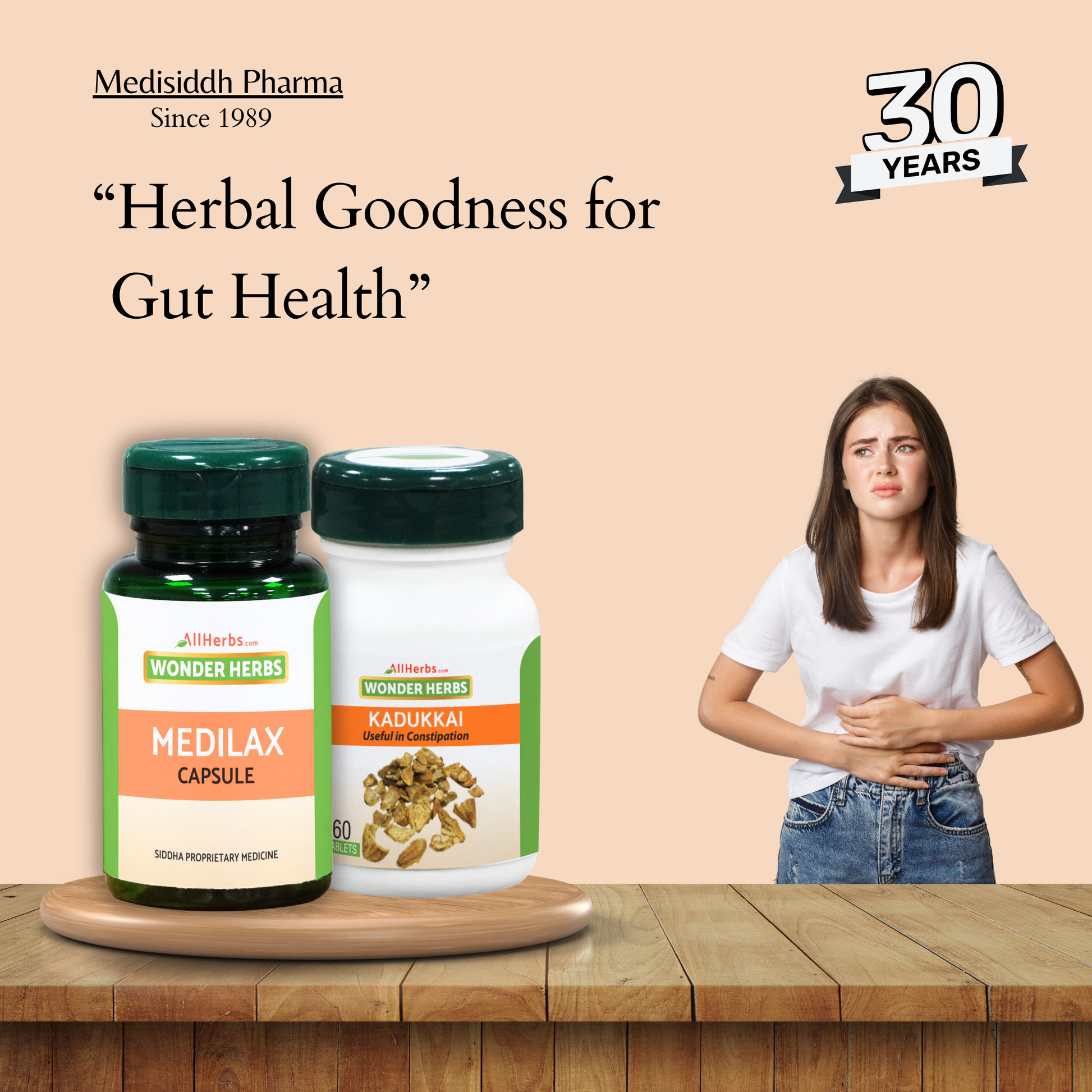 Kadukkai Tablet 60 no's + Medilax Capsule -60 No's -Combo - AH MediSiddh