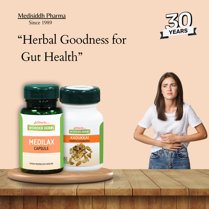Kadukkai Tablet 60 no's + Medilax Capsule -60 No's -Combo - AH MediSiddh
