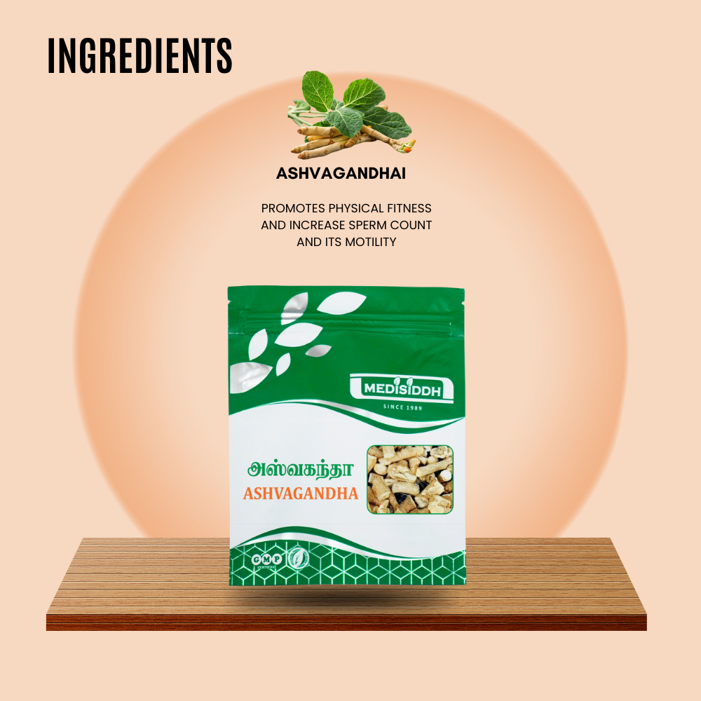 Ashvagandha Chooranam / Indian ginseng Powder - ( withania somnifera) MediSiddh
