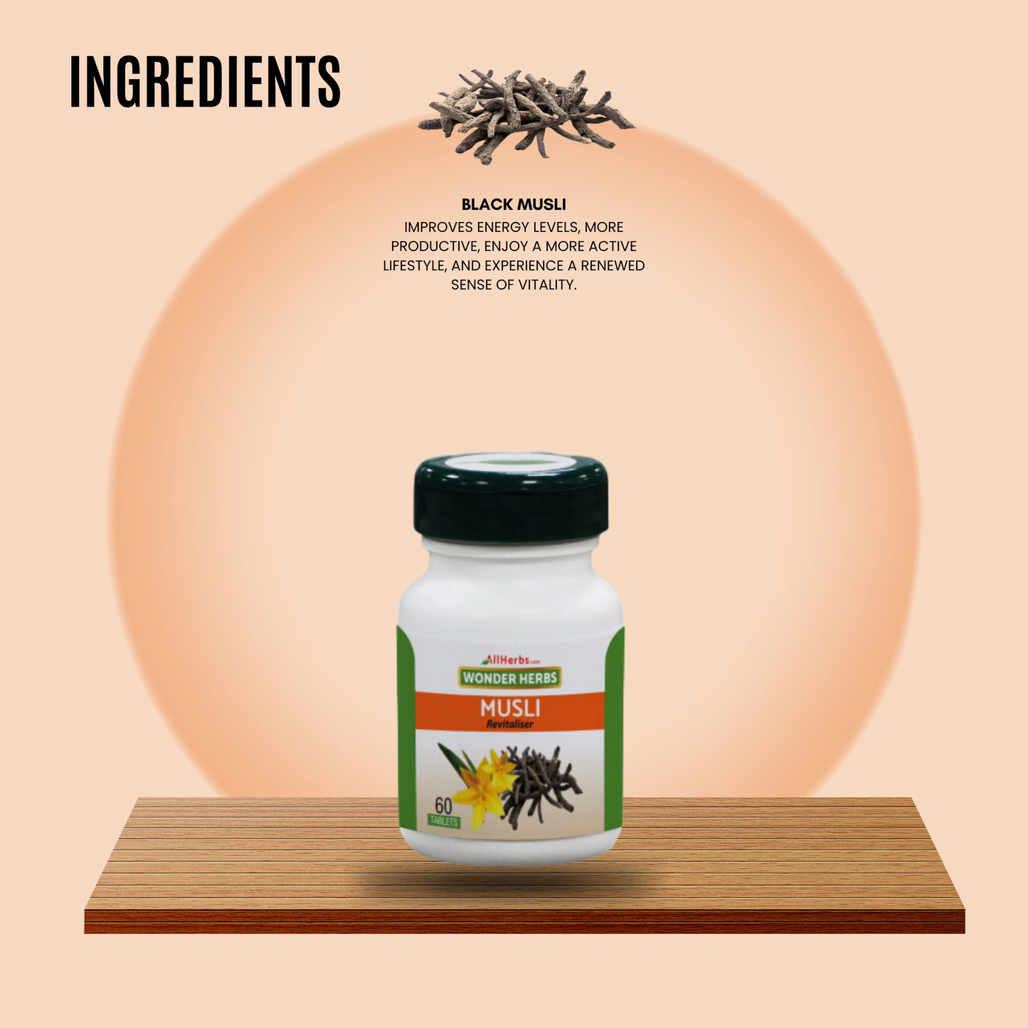 Musli tablet / Land-Calotrops tablet  - (chlorophytum borivilianum)- AH MediSiddh