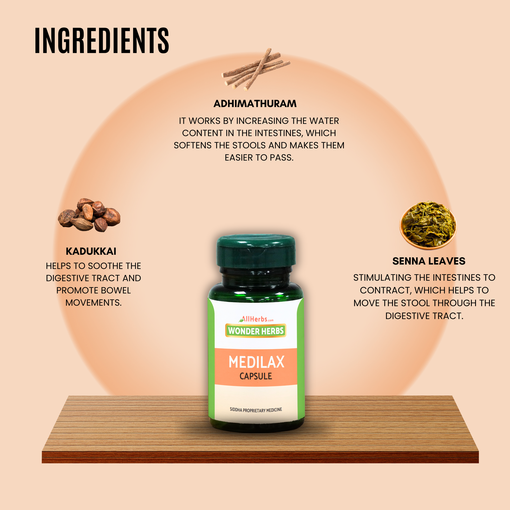 Kadukkai Tablet 60 no's + Medilax Capsule -60 No's -Combo - AH MediSiddh