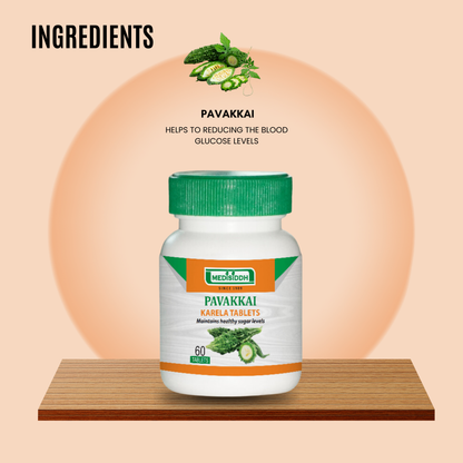 Pavakkai/karela Tablet / bitter gourd karela MediSiddh