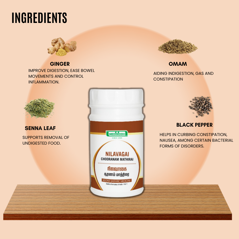Nilavagai Chooranam Tablet / East Indian Senna MediSiddh