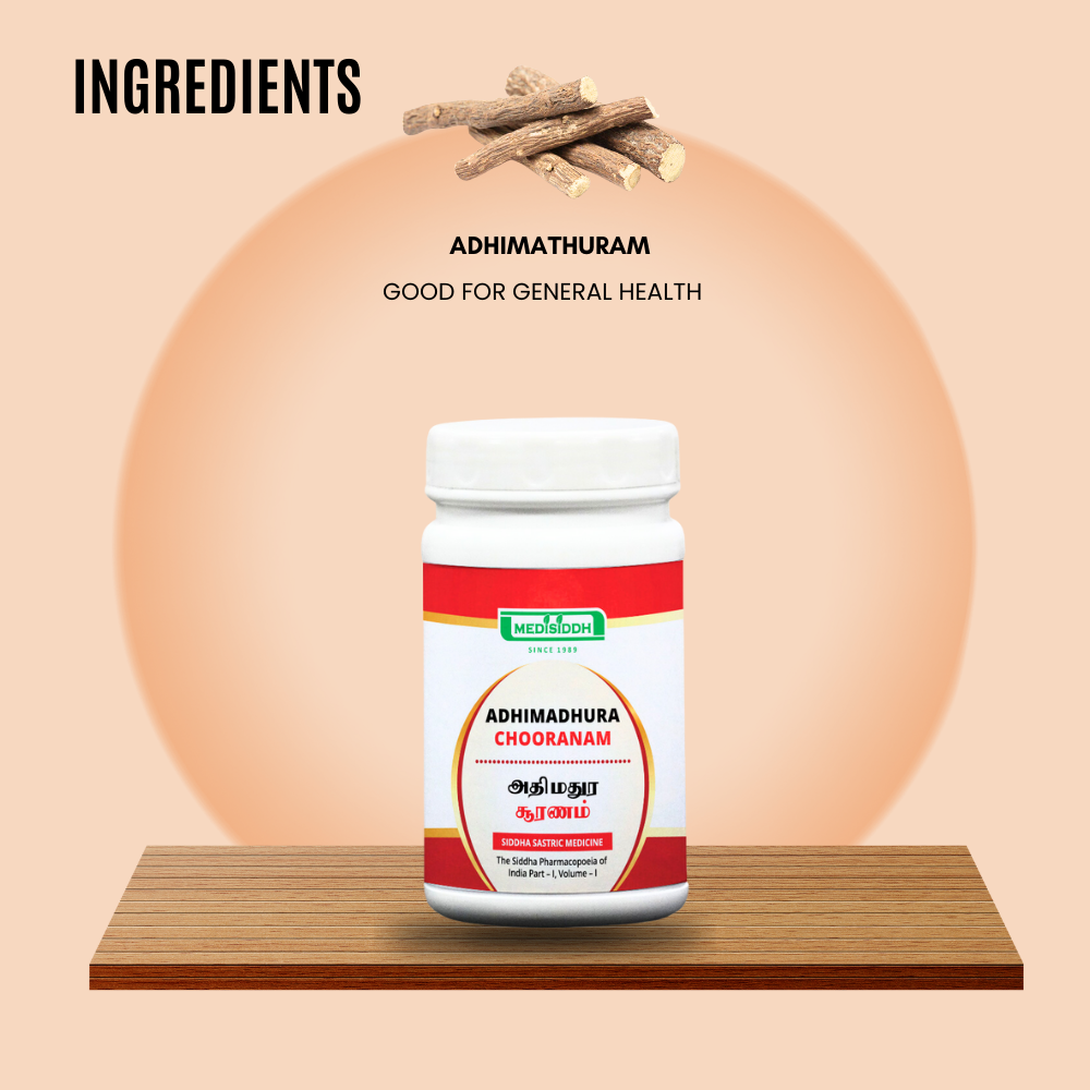 Adhimadhura Chooranam / Licorice Powder - Mulethi MediSiddh