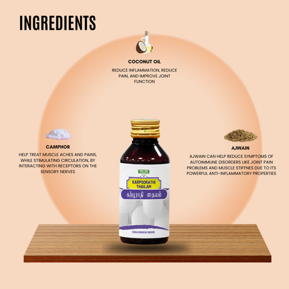 Karpoorathi Thailam / Camphor Thailam - (camphor oil) MediSiddh