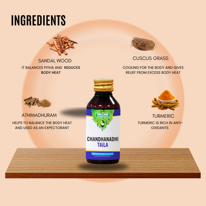 Chandanathi Thailam - (sandalwood oil) MediSiddh