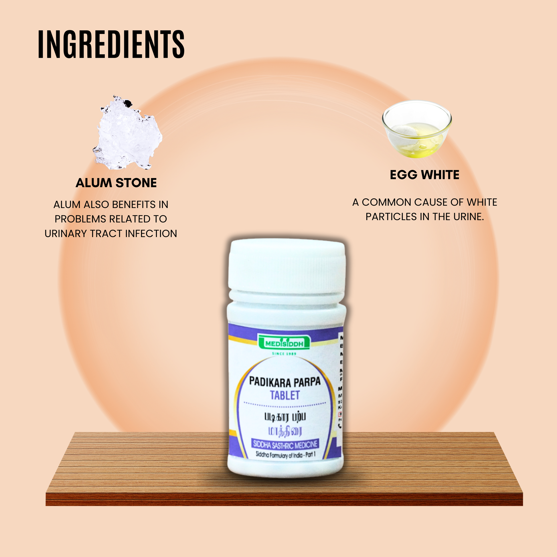 Padigara parpam tablet / alum stone MediSiddh