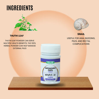 Nathaichippi parpa tablet / snail shell ash tablet MediSiddh