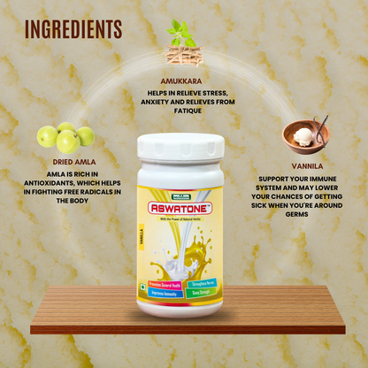 Aswatone Vanilla Power (Health Drink) MediSiddh