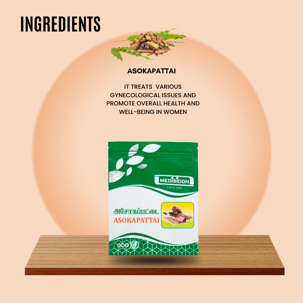 Asokapattai Chooranam / Ashoka Tree Bark- (ashoka) MediSiddh