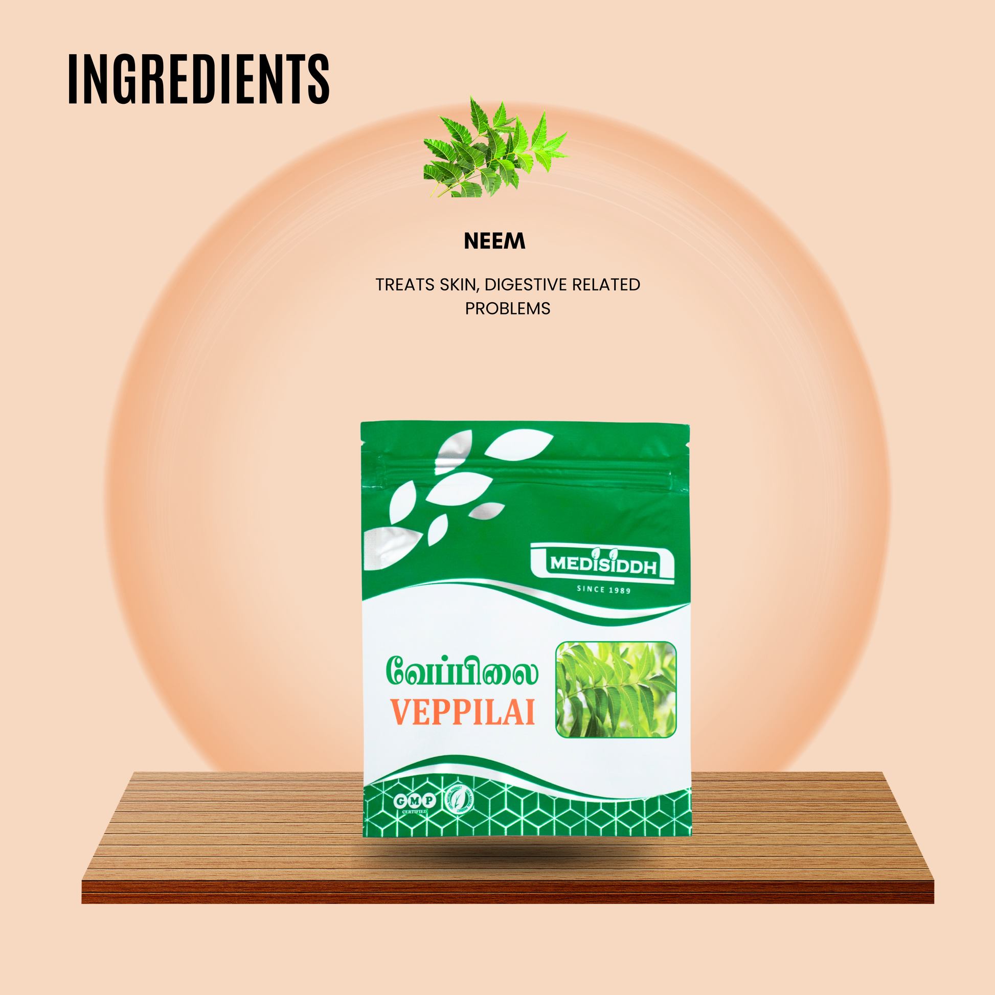 Veppilai Chooranam - Neem Powder (neem leaves powder) MediSiddh