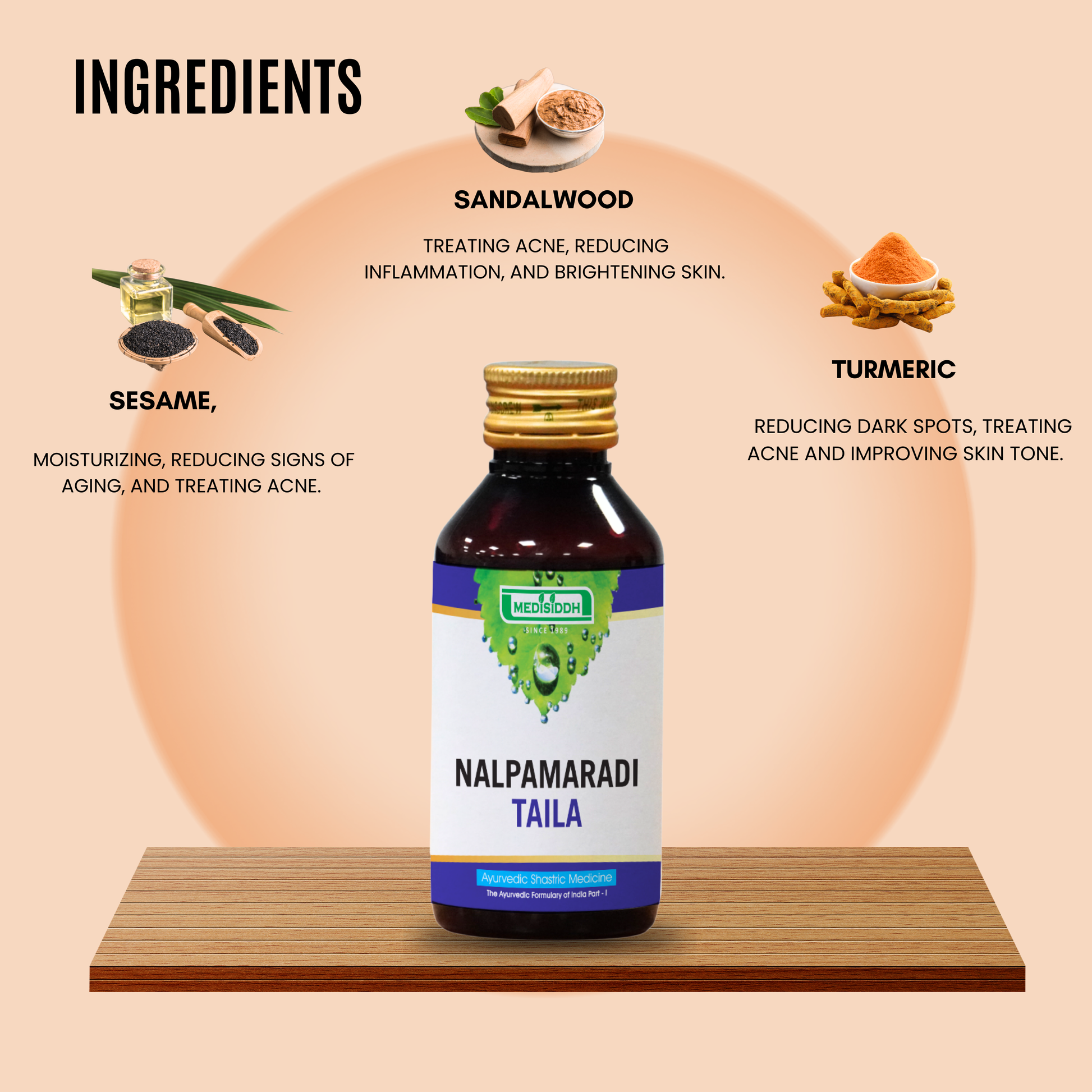 Nalpamarathi thailam / Four Ficus Oil - (nalpamaradi thailam) AllHerbs.com