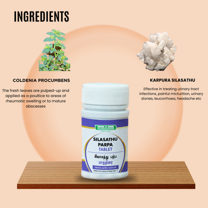 Silasathu parpam tablet / Shilajit Parpam tablet MediSiddh
